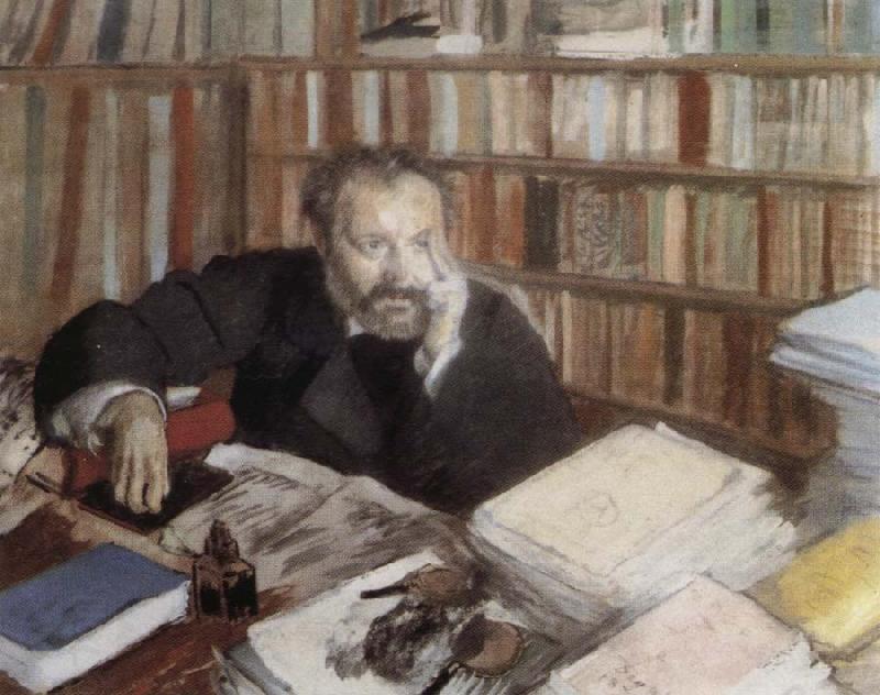 Edgar Degas Edmond Duranty(Detail) China oil painting art